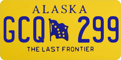 AK license plate GCQ299