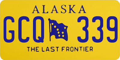 AK license plate GCQ339