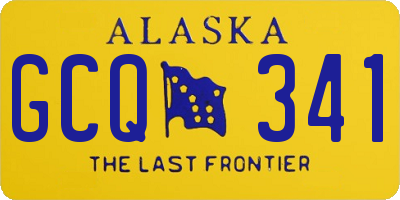 AK license plate GCQ341