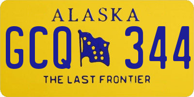 AK license plate GCQ344