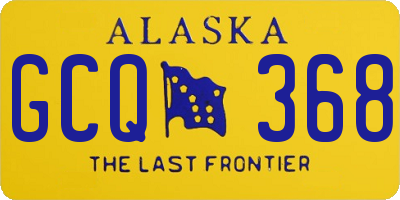AK license plate GCQ368
