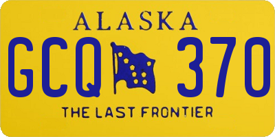 AK license plate GCQ370
