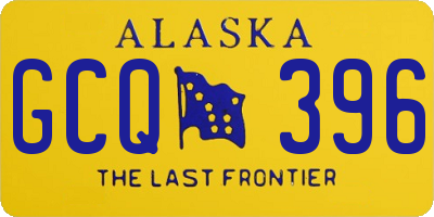 AK license plate GCQ396