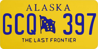 AK license plate GCQ397