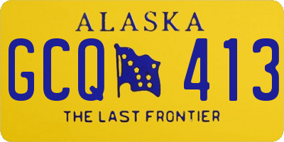 AK license plate GCQ413