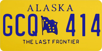 AK license plate GCQ414