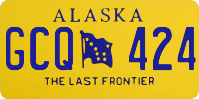 AK license plate GCQ424