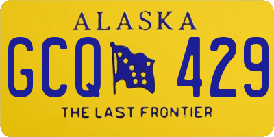 AK license plate GCQ429