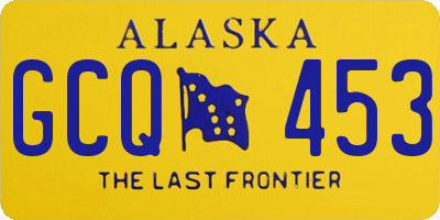 AK license plate GCQ453