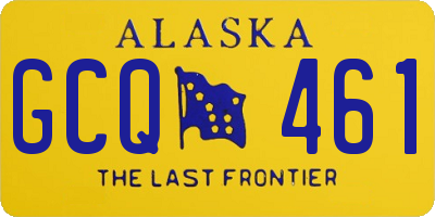 AK license plate GCQ461
