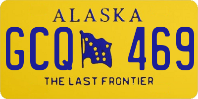 AK license plate GCQ469