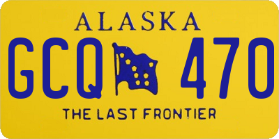 AK license plate GCQ470