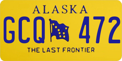 AK license plate GCQ472