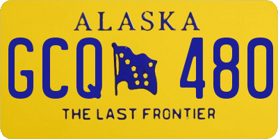 AK license plate GCQ480