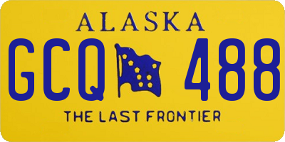 AK license plate GCQ488