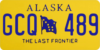 AK license plate GCQ489