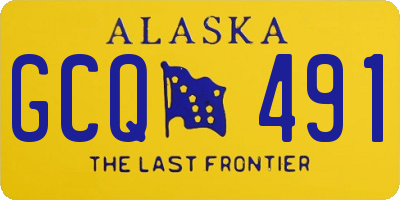 AK license plate GCQ491