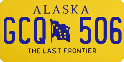 AK license plate GCQ506