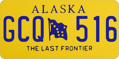 AK license plate GCQ516