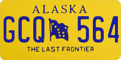 AK license plate GCQ564