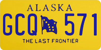 AK license plate GCQ571