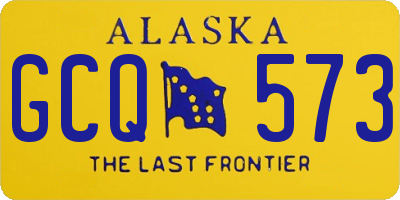 AK license plate GCQ573