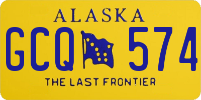 AK license plate GCQ574