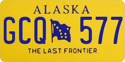 AK license plate GCQ577