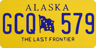 AK license plate GCQ579
