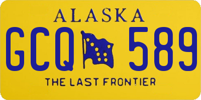 AK license plate GCQ589