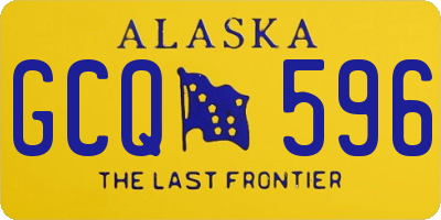 AK license plate GCQ596