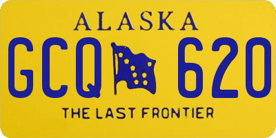 AK license plate GCQ620