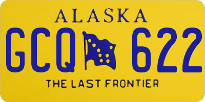 AK license plate GCQ622