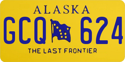 AK license plate GCQ624