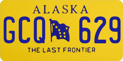 AK license plate GCQ629