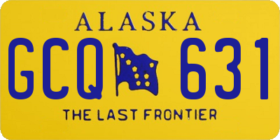 AK license plate GCQ631