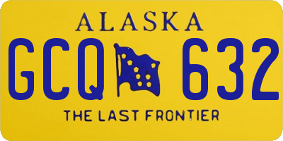 AK license plate GCQ632