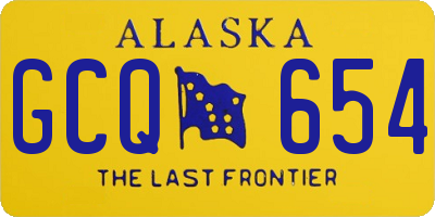 AK license plate GCQ654