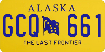 AK license plate GCQ661