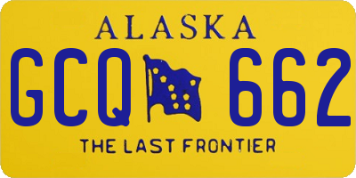 AK license plate GCQ662