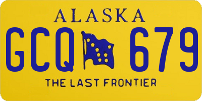 AK license plate GCQ679