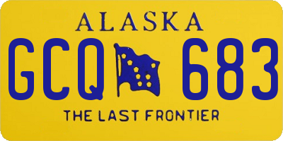 AK license plate GCQ683