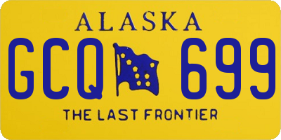 AK license plate GCQ699