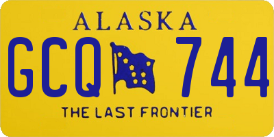 AK license plate GCQ744