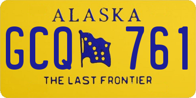 AK license plate GCQ761