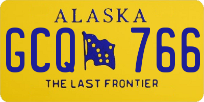 AK license plate GCQ766