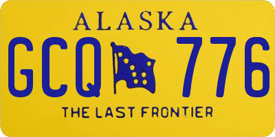 AK license plate GCQ776
