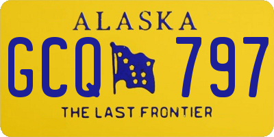 AK license plate GCQ797