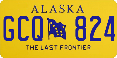AK license plate GCQ824