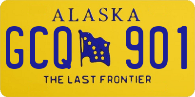 AK license plate GCQ901